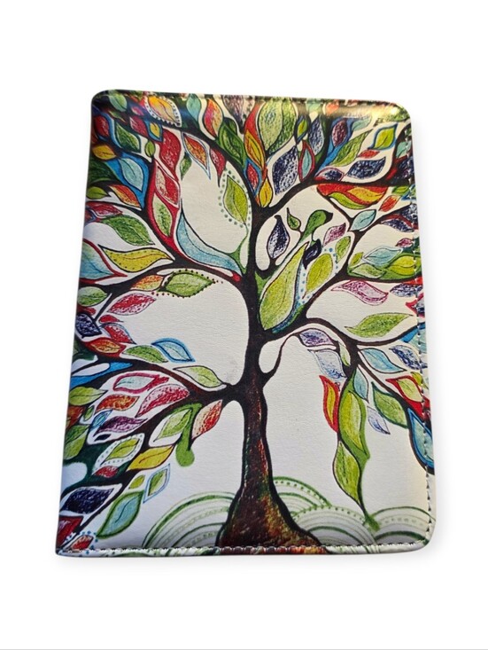 Accessories - Colorful Tree of Life Passport Holder Travel Wallet Faux Leather